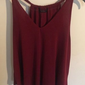 Burgundy tank